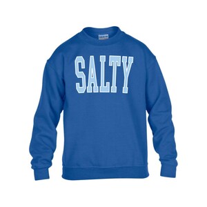 Salty Sweatshirt Kids Sweatshirt Salty Crewneck Youth Crewneck Salty Sweater Kids Salty Shirt Beachy Sweatshirt Preppy Kids Clothes Summer immagine 5
