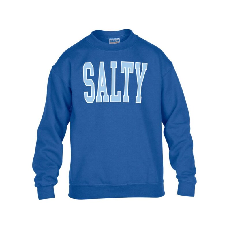 Salty Sweatshirt Kids Sweatshirt Salty Crewneck Youth Crewneck Salty Sweater Kids Salty Shirt Beachy Sweatshirt Preppy Kids Clothes Summer immagine 5