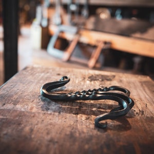 Hand Forged Blacksmith Made S-Hook Plant Hangers, Pot Hangers, Hanging Closet Hooks