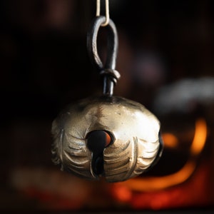 Large Hand Forged Jingle Bell - Large Christmas Bell - Large Sleigh Bell