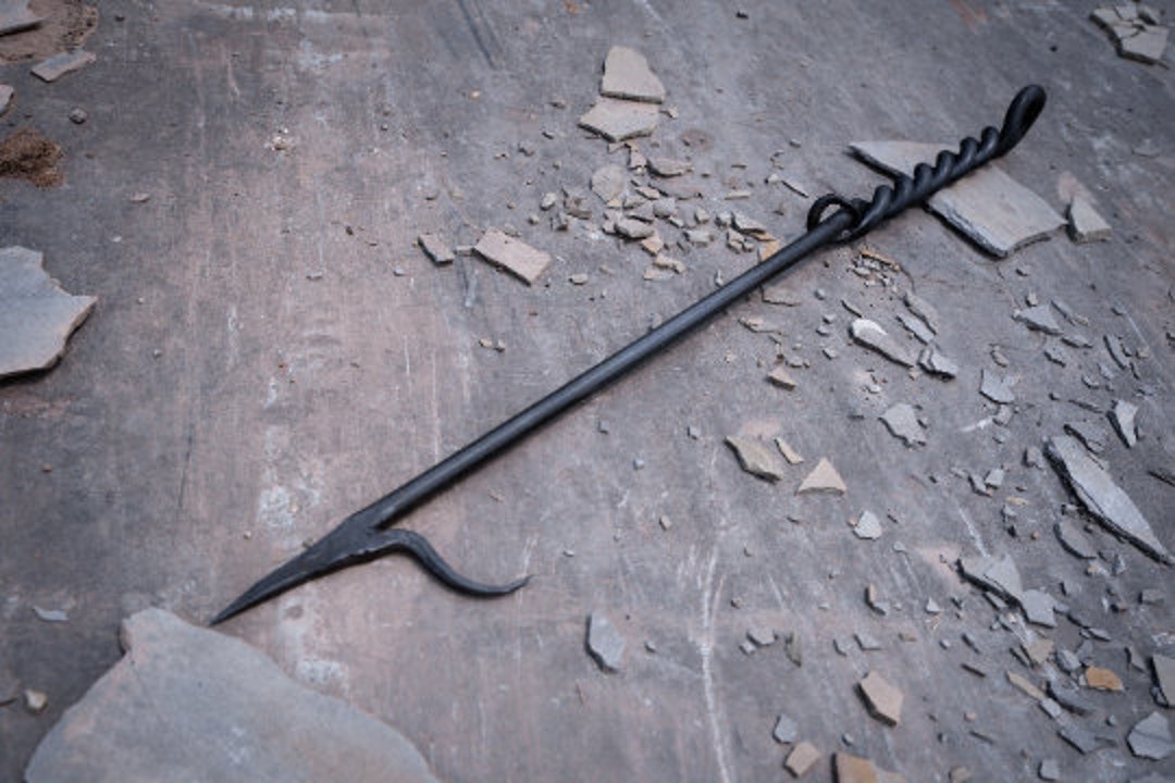 Hand Outdoor Long Fire Poker 4246 Inch Round Rope Etsy