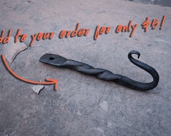 Hand Forged Fire Poker Hook