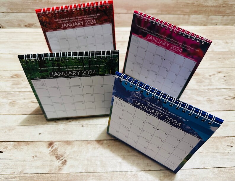 2024 Desktop Flip Calendar With Built in Stand. Etsy 2024 Desktop Flip Calendar With Built in Stand. Etsy