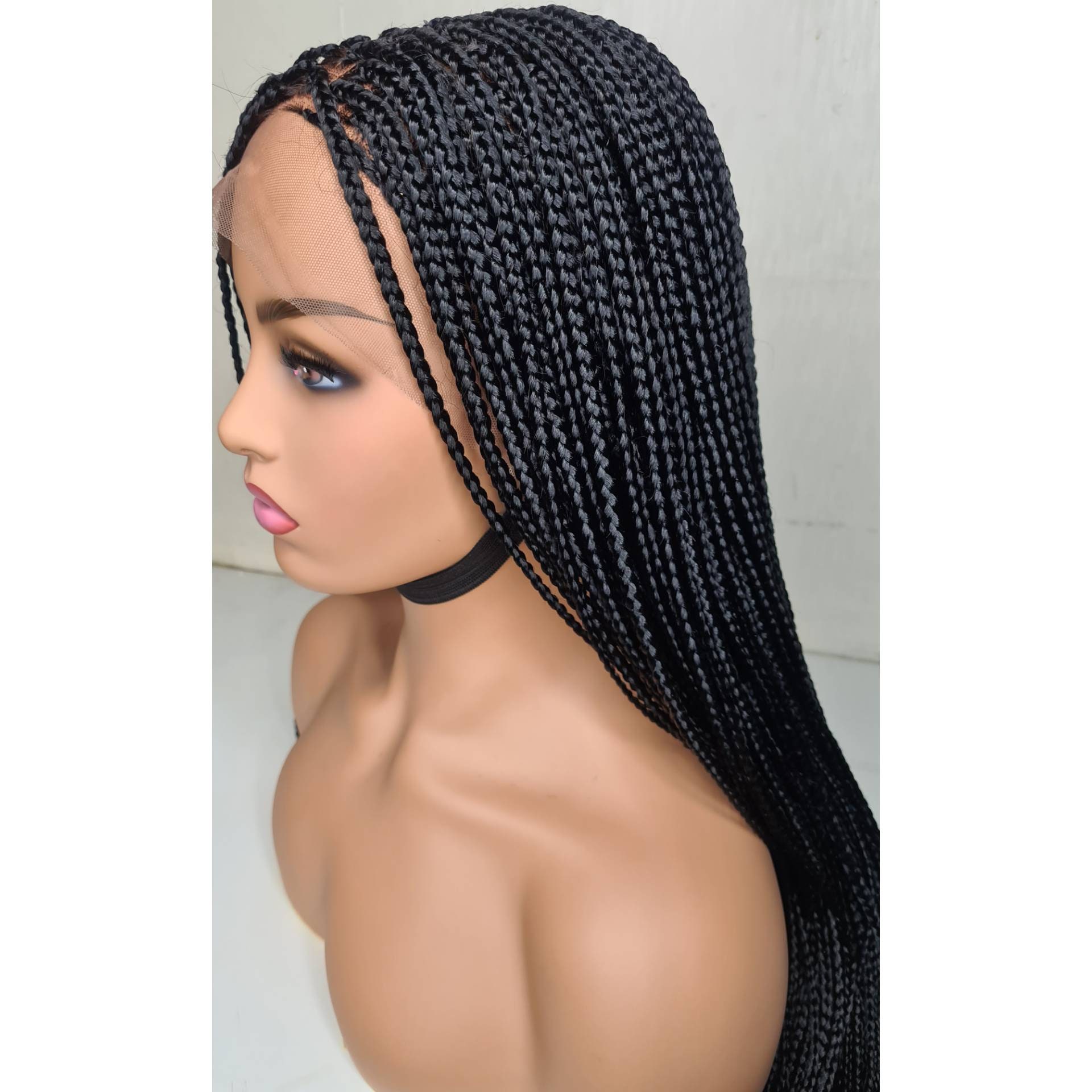 24” BLACK DUTCH BRAIDED LACE FRONT WIG? *NWT*
? 24 main image 3