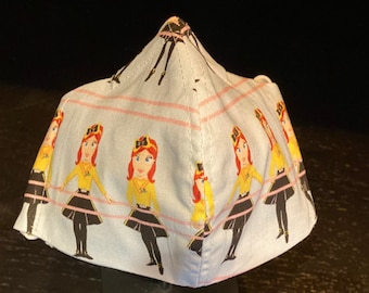 Children’s Hand Made Printed 100% Cotton Face Masks; Comfortable; Reusable, Washable; Child Size; Ballerinas and more