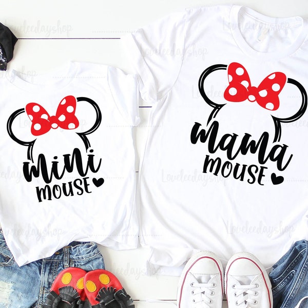 Disney Mom and Daughter Matching shirts, Disney Trip Shirts, Disney Shirt, Disney Family, Custom Disney Shirt ML29