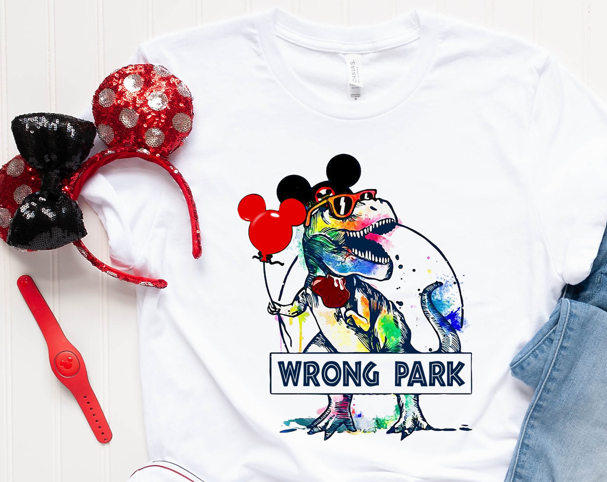 Discover Wrong Park Humor Disney T-Shirt