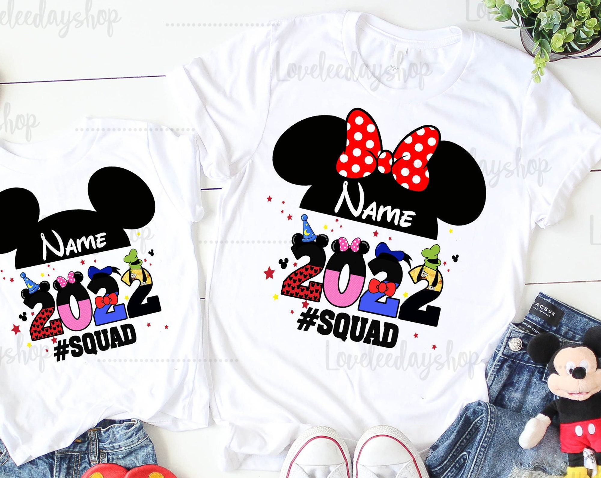 Discover Disney Kader 2022 Disney Familie Disney Squad T-Shirt