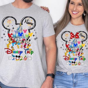 Custom Disneyworld Family Trip Shirt, Disney Family Vacation Shirt, Personalized Family Matching Shirt, Disney Custom Minnie & Mickey Shirt image 4