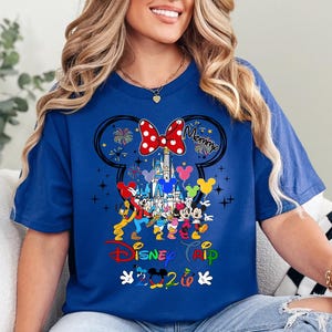 Custom Disneyworld Family Trip Shirt, Disney Family Vacation Shirt, Personalized Family Matching Shirt, Disney Custom Minnie & Mickey Shirt image 5