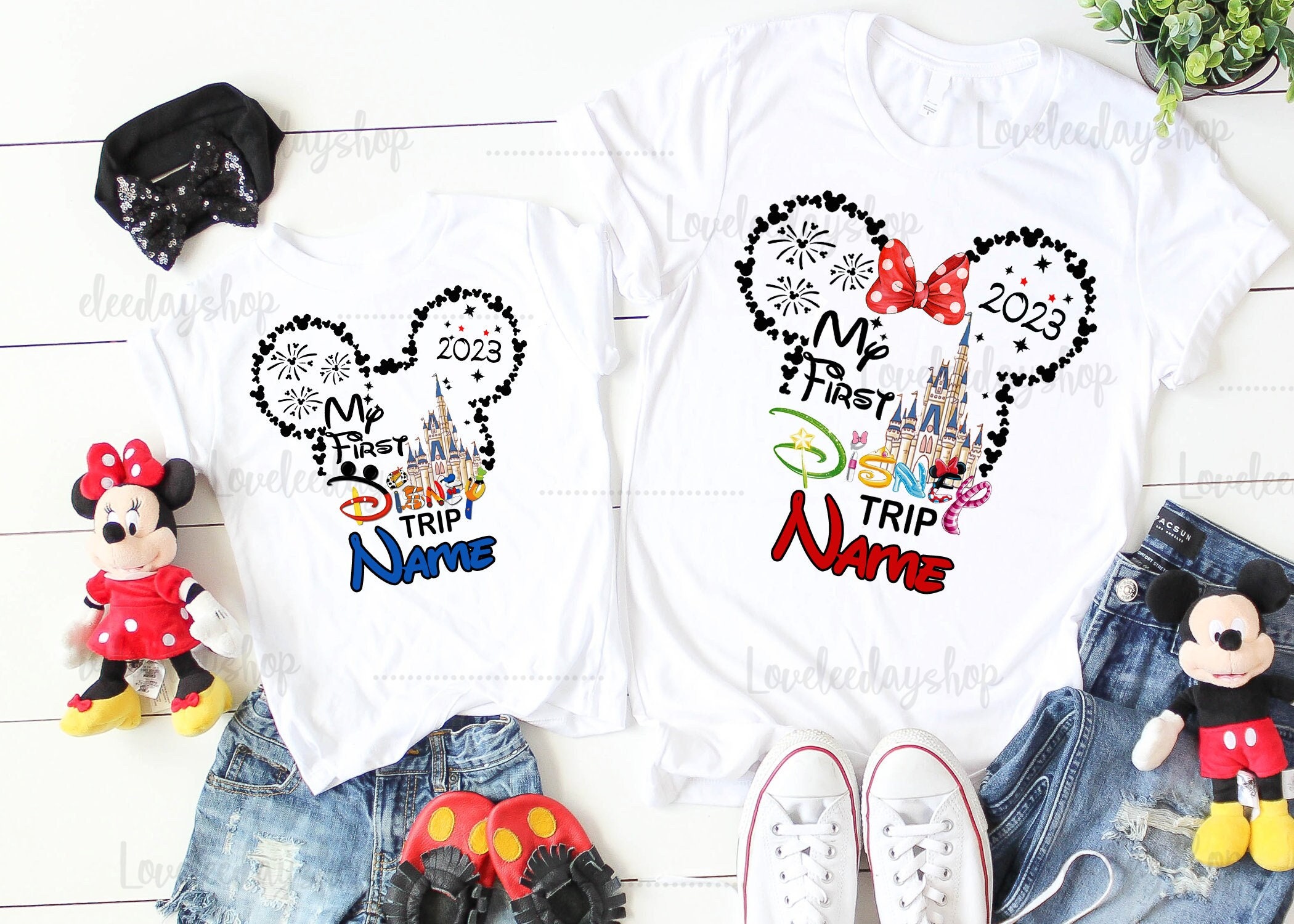 Discover Mein 1. Disney Trip Minnie Mouse, Disney Family Trip T-Shirt