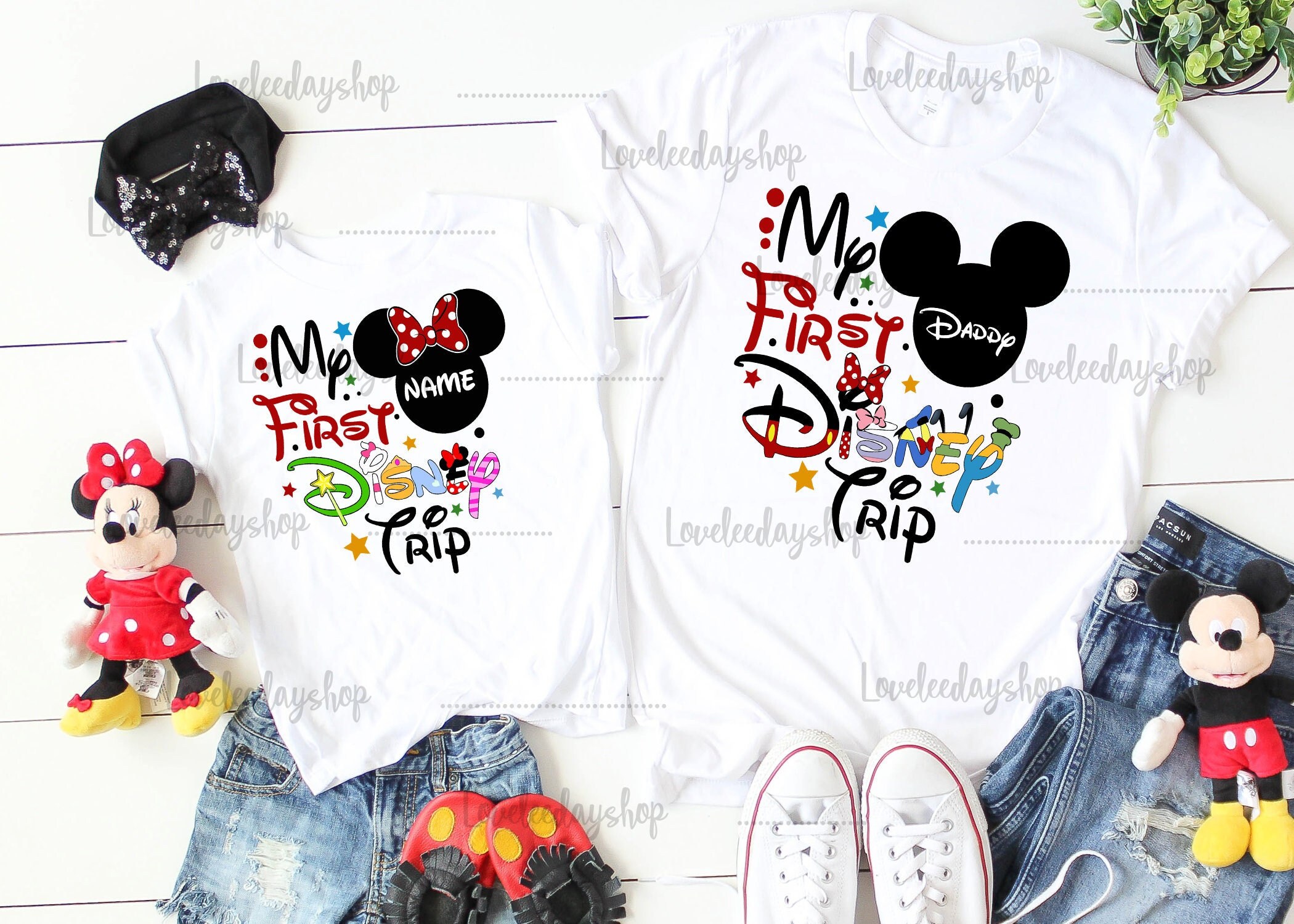 Discover My First Disney Trip -Disney shirt - Minnie and Mickey - Disney Family Trip shirts-Disney Group t shirts. D88.1