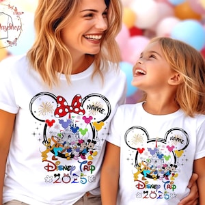 Camisetas de personalización Disney 2025, camisetas familiares Disney, camisetas familiares Disneyworld 2025, camiseta de viaje Disney Vacation 2025, camiseta Disney