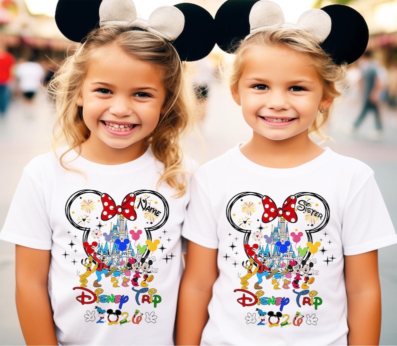 Custom Disneyworld Family Trip Shirt, Disney Family Vacation Shirt, Personalized Family Matching Shirt, Disney Custom Minnie & Mickey Shirt image 9