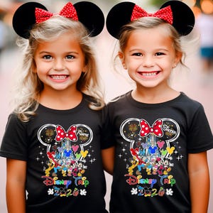 Custom Disneyworld Family Trip Shirt, Disney Family Vacation Shirt, Personalized Family Matching Shirt, Disney Custom Minnie & Mickey Shirt image 7