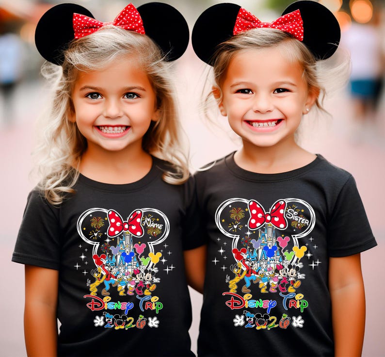 Custom Disneyworld Family Trip Shirt, Disney Family Vacation Shirt, Personalized Family Matching Shirt, Disney Custom Minnie & Mickey Shirt image 7