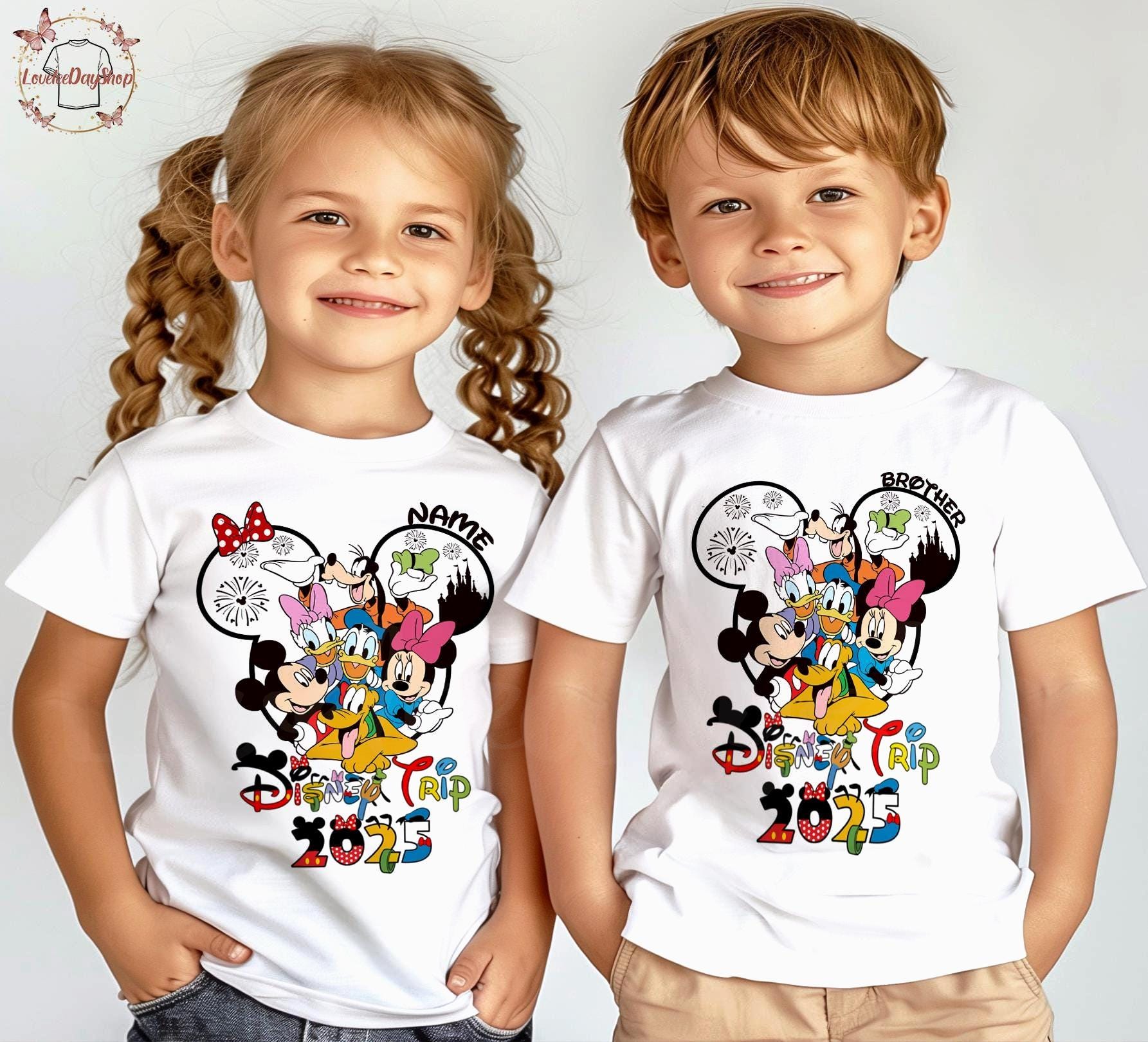 Personalized Disney Trip Shirts, Disneyland Shirts, Disney Vacation T-shirt, Disney Family Matching Shirt, Magical Castle Shirt, Disneyworld