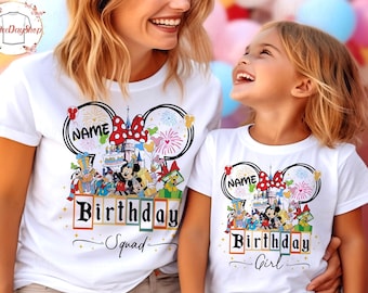 Disney Birthday Trip Shirt, Disney Girl Shirts, Disney Boys Shirts, Disney Birthday Squad, Matching Disney Shirts, Disney Custom Shirt ML66
