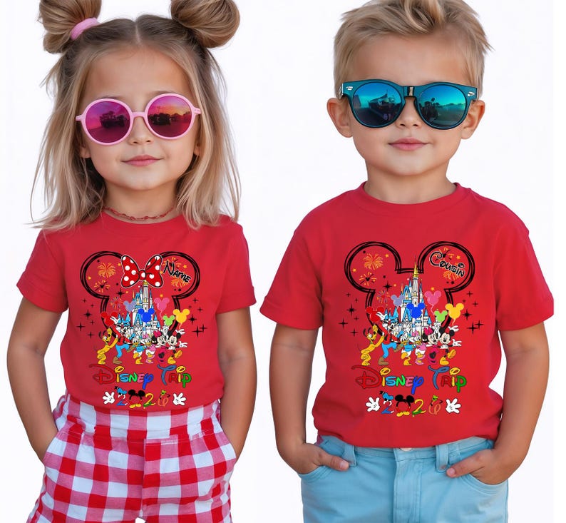 Custom Disneyworld Family Trip Shirt, Disney Family Vacation Shirt, Personalized Family Matching Shirt, Disney Custom Minnie & Mickey Shirt image 8