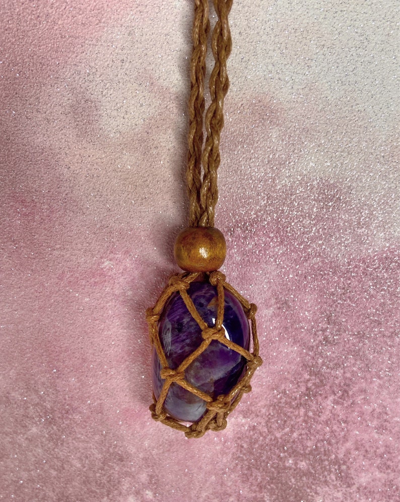 Macrame Crystal Necklace