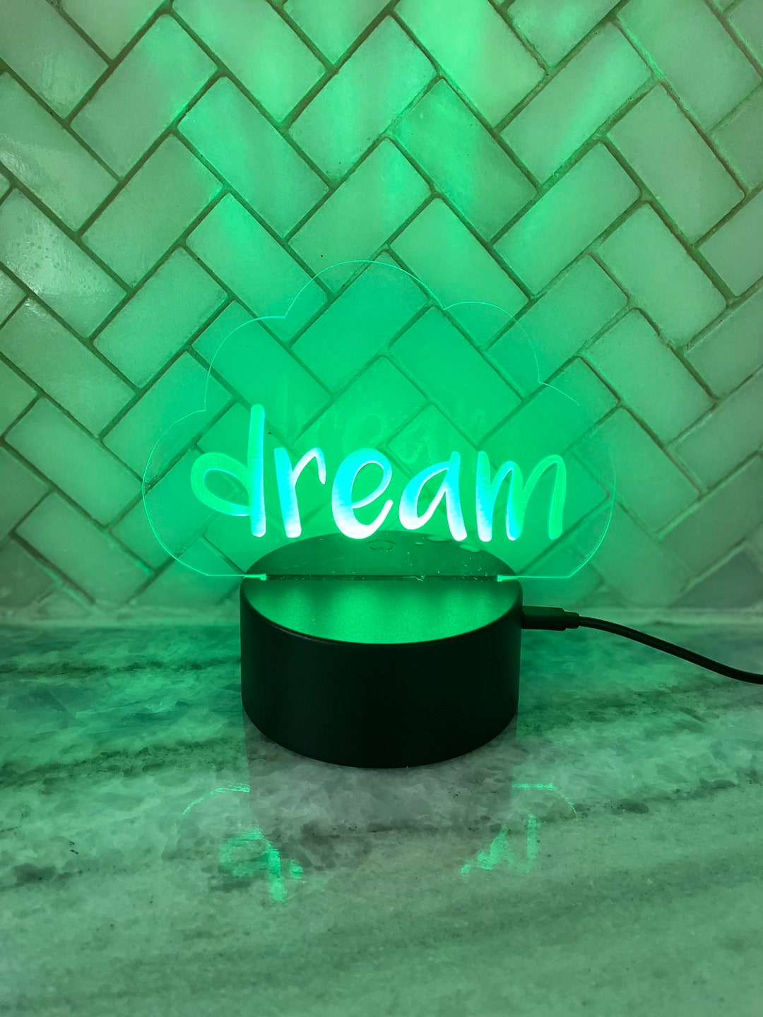 DREAM Cloud Shaped LED Light Perfect Personalized Gift Etsy