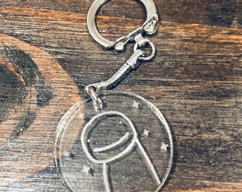 Personalized- PLAY - DREAM - KEYCHAIN in acrylic