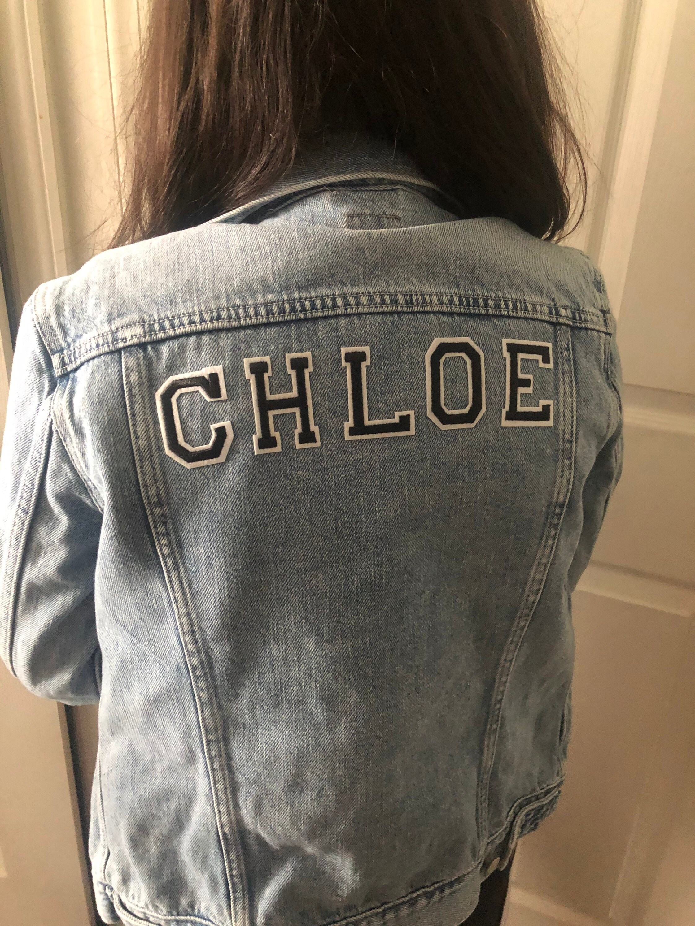CUSTOM DENIM JACKET Custom Name Patch Personalized Baby Etsy