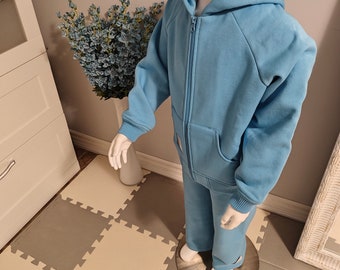 Organic cotton toddler Sweatsuit set /jogger set/ hoodie/baby shower gift/track suit for toddlers /kids hoodie