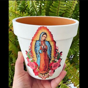 Our lady of Guadalupe/ Virgen de Guadalupe pot