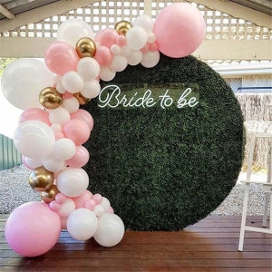 Pink and Gold Balloon Arch Kit, PREMIUM Gold and Pink Bridal Shower Balloon Garland Kit, Baby Shower or 1st Birthday Balloons