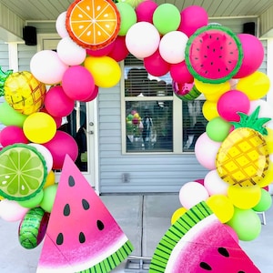 One in a Melon Balloon Arch Kit, PREMIUM Quality Balloon DIY Balloon Garland Kit, 1st Birthday Party, Summer Shower, Melon Party Supplies