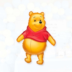 Classic Pooh Giant Balloon, 29-Inch Pooh Bear Balloon, Winnie the Pooh 1st Birthday, First Bee Day Balloons, What Will it Bee