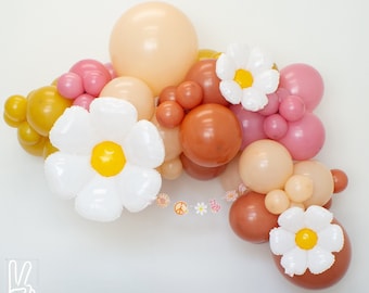 Groovy Balloon Arch Kit, Spring Daisy Flower Bridal Shower, Groovy One, Two Groovy Birthday Party, Bachelorette Party Balloon Garland Kit