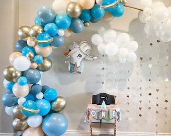 Astronaut Balloon Arch Kit, Outer Space Party Garland