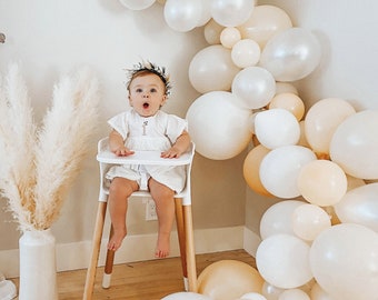 DIY Balloon Arch Kit, PREMIUM Quality Neutral Boho Balloon Garland Kit, Baby Shower or Boho Bridal Shower, Wedding Balloon Backdrop
