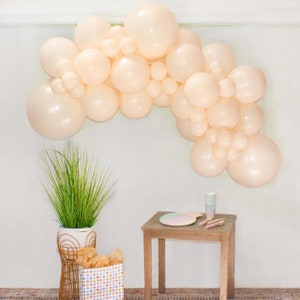 Kit de arco de globos ruborizado (1,5 m), 53 piezas de tamaños variados, kit de guirnalda de globos ruborizado PREMIUM, fondo moderno de globos ruborizado, combinación de colores personalizada