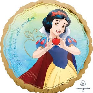 Gelicentieerde Sneeuwwitje 'Once Upon a Time'-ballon – 18 inch, folie, dubbelzijdig (helium- of luchtvulling)