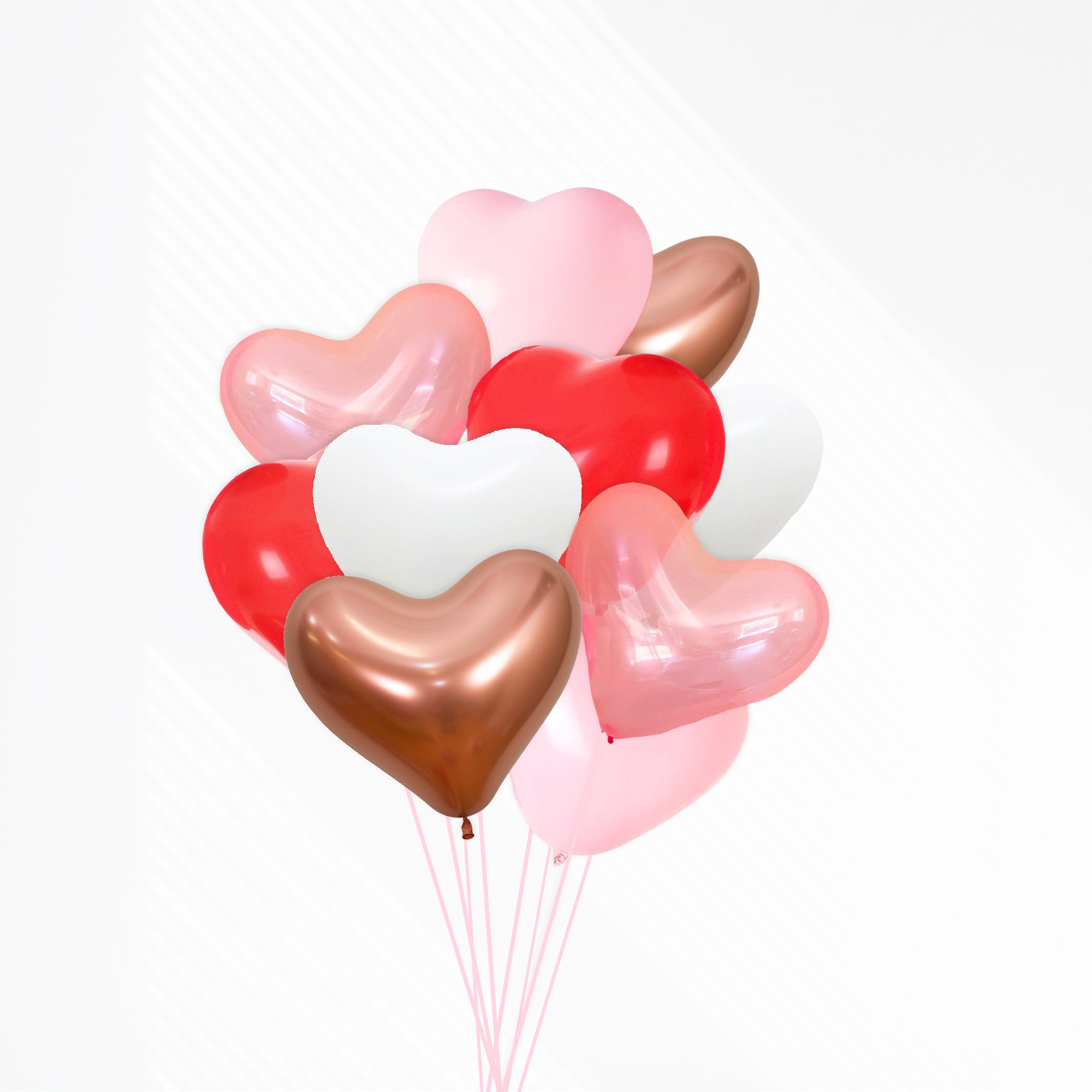 50 Pièces Ballons de Coeur, 10 Pouces Doré Ballon Coeur,Ballons de Fleuret,  Forme de Coeur pour La Fête, Anniversaire, Saint Valenti - Cdiscount Maison