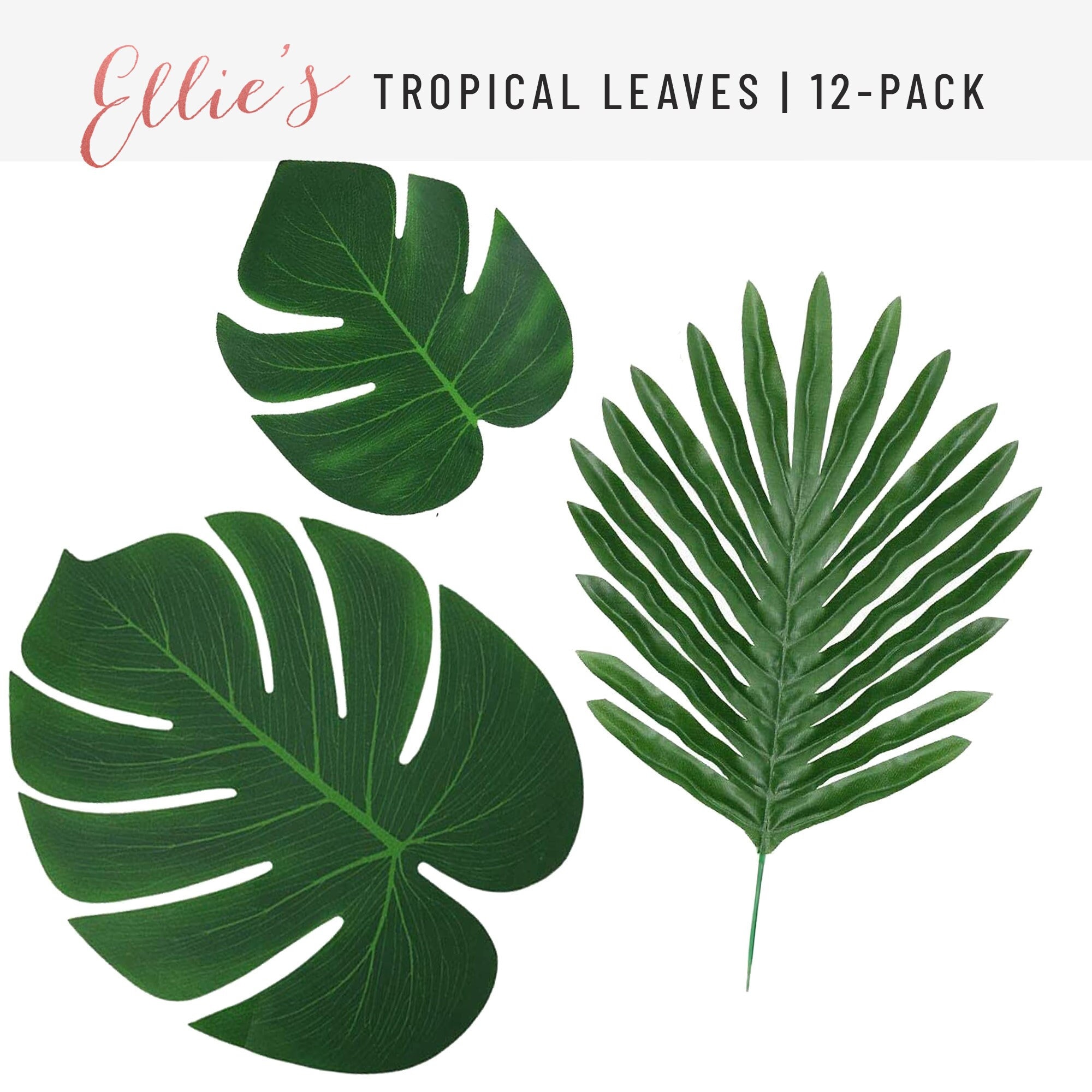 Tropical Leaves Greenery 12-pack, Green Faux Palm Leaf Decorations, Safari  Jungle Birthday Party, Bachelorette Party, Baby Shower Decor -  Israel