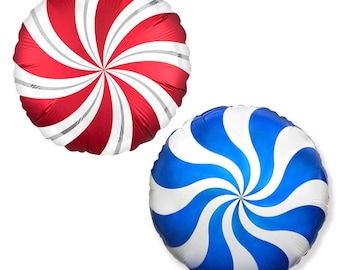 Palloncino in lamina a spirale color menta da 45 cm, decorazione per feste natalizie