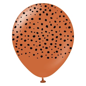 Globos de látex con estampado rústico de guepardo - Globos de fiesta de jungla safari de 28 cm (paquete de 10) para cumpleaños, baby shower y decoración con temática salvaje