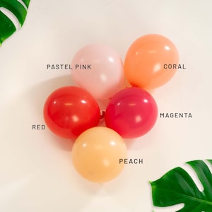 Pink Balloons, PREMIUM Quality Bright Birthday Party Balloons, Bridal Shower or Baby Shower Balloons, CHOOSE Your Color and Size