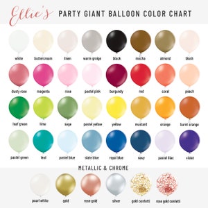 Giant Balloons 36" (3 foot), Choose Your Colors, Extra Large Balloons in Pastels, Red, Orange, Yellow, Blue, Green, Purple, Hot Pink