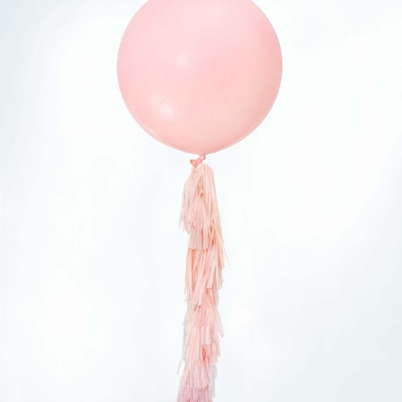 Giant Pink Tassel Tail Balloon, 3-foot 36 Matte PREMIUM Pastel