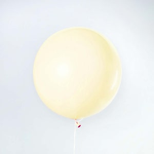 Giant Pastel Yellow Balloons, Matte 36&quot; (3 foot) PREMIUM Light Yellow Balloons, Pastel Rainbow Birthday Party, Baby Shower Balloons,