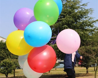 Giant Bright Balloons - 36" (3 foot), Pick Your Colors, Extra Large Balloons in Red, Orange, Yellow, Blue, Green, Purple, Hot Pink