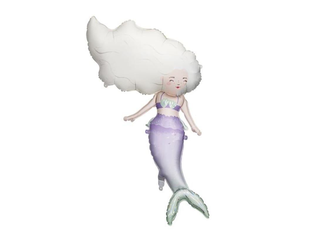 Foil Mermaid Balloon - Under the Sea Party Decor | 26x43 Inches | Air