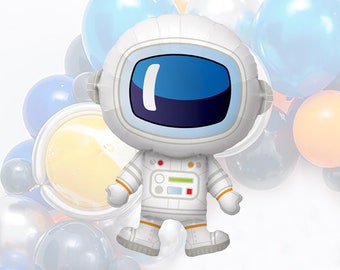 Giant Astronaut Mylar Balloon (3-Feet), 37" Astronaut Foil Balloon, Outer Space Party Decorations, Moon Party, 1st Birthday, 2nd Birthday