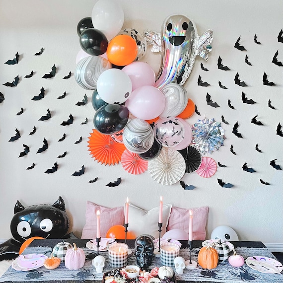 20-teiliges Halloween-Ballon-Set – Geister, Hexenhüte In Schwarz, Orange, Grün & Weiß, 30,5 Cm