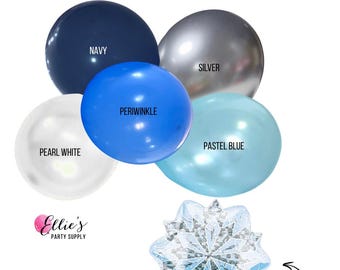 Frozen Winter Glam Balloon Garland Kit – Ice Princess & Winter Party Decorations